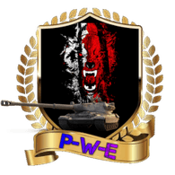 P-W-E emblem