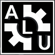 A-L-U emblem